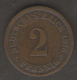 GERMANIA 2 PFENNIG 1876 - 2 Pfennig