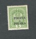 1919. AUSTRIAN  STAMP 5 H.  Optd  POCZTA  POLSKA  At  CRACOW   ( CROWN  ) UNUSED. - Ungebraucht