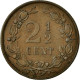 Monnaie, Pays-Bas, William III, 2-1/2 Cent, 1877, TTB+, Bronze, KM:108.1 - 1849-1890 : Willem III