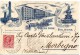 CARTOLINA DI  BOLOGNA HOTEL STELLA D'ITALIA E AQUILA NERA MOLTO RARA ANNO 1909 - Hoteles & Restaurantes