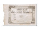 Billet, France, 100 Francs, 1795, Oudry, SPL, KM:A78, Lafaurie:173 - Assignate