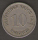 GERMANIA 10 PFENNIG 1901 - 10 Pfennig