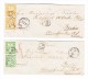 Lot 2 Briefe 1865/66 Mit Sitzende Helvetia Beide Mit Fingerhutstempel Von Nettstal Gesendet Nach Berlin - Briefe U. Dokumente