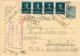 CARTA POSTALA  - ROUMANIE - 1941- CENZURAT SIGHISOARA - Poststempel (Marcophilie)