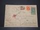 HONGRIE - Entier Recommandée Avec Double Censure All Et Hongroise Et Avec Compl. D'Affr. Pour Nice - Mars 1944 - P16162 - Storia Postale