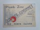 Plomb . Zinc. Fer . Fonte . Cuivre - OUARNIER & GUYONNET - 62 Boulevard De Charonne - Arrondissement: 20