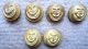 BOUTONS ( 6 ) 21 Mm Pour Uniforme D´Administrateur Des Colonies - Buttons