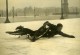 France Paris Hiver Verglas Glissade Cycliste Velo Ancienne Photo 1935 - Cyclisme