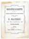 PETIT CATALOGUE TARIF MANUFACTURE DE CASQUETTES F. MATHIEU 31 TOULOUSE 1907 - Other & Unclassified