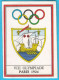 PANINI OLYMPIC GAMES MONTREAL 76 - No. 41 PARIS 1924 Poster (Yugoslavian Edition) Juex Olympiques 1976 - Trading Cards