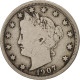 Monnaie, États-Unis, Liberty Nickel, 5 Cents, 1907, U.S. Mint, Philadelphie - 1883-1913: Liberty