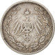 Monnaie, GERMANY - EMPIRE, 1/2 Mark, 1906, Stuttgart, TTB+, Argent, KM:17 - 1/2 Mark