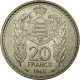 Monnaie, Monaco, 20 Francs, 1945, SUP+, Copper-nickel, KM:E20, Gadoury:MC137 - 1922-1949 Louis II.