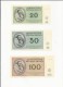Delcampe - Deutschland, Germany - Set 1 - 100 Kronen, Lagergeld - KZ Theresienstadt, 1943, UNC ! - Other & Unclassified