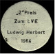 Preis-Plakette Geflügelzucht  1964  -  Ca. 50 Mm Durchmesser - Sonstige & Ohne Zuordnung