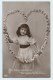 Young Girl With Heart-shaped Garland Of Roses - Portraits