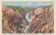 USA, Grand Canyon From Artist Point, Yellowstone National Park, Unused Linen Postcard [16564] - Yellowstone
