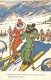 Themes Div -ref M623 - Humour -carte Humoristique -sports D Hiver - Illustrateur - Ski -skieurs -carte Bon Etat - - Sports D'hiver