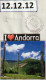 12.12.12. Sobre De Recuerdo Del último Triple Dígito Del 12 De Diciembre De 2012. Andorra La Vella - Covers & Documents