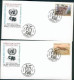 NATIONS UNIES UNITED NATIONS 4 FDC THEME MANCHOTS ET ANIMAUX MENACES EXTINCTION 1993 TB - Faune Antarctique