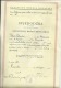 CROATIA, NDH, NEZAVISNA  DRZAVA HRVATSKA --  SCHOOL DIPLOMA, CERTIFICATE, GYMNASIA    1941  -- TIMBRE FISCAL, TAX STAMP - Diplome Und Schulzeugnisse