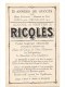 CHROMO Alcool De Menthe De Ricqlès Charles Fouqueray Sodats Guerre Tranchée Front Des Flandres - Andere & Zonder Classificatie