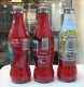 AC - COCA COLA ISTANBUL SERIES SHRINK WRAPPED 3 EMPTY GLASS BOTTLES & CROWN CAPS - Flessen