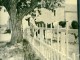 France Campagne Enfance Scene De Detente Fillette Sur Une Cloture Vaches Ancienne Photo 1925 - Lieux