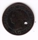 1888 Canada 'Holed' One Cent Coin - Canada