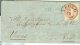 LOMBARDO VENETO 5 Soldi,S 33,TIMBRO POSTE ASOLO,TREVISO,9/10/1861,VENAS, VALLE CADORE,BELLUNO, LETTERA CON TESTO, - Lombardije-Venetië