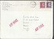 Hong Kong Airmail Hong Kong 1992 -97 QE II Definitive $2.10, $1.10 Postal History Cover Sent To Pakistan - Covers & Documents