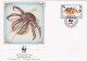 WWF Britisch Territory 4 FDC Crustacés - Crustaceans