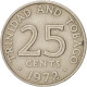 Monnaie, TRINIDAD & TOBAGO, 25 Cents, 1972, Franklin Mint, TTB, Copper-nickel - Trinidad En Tobago