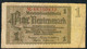 GERMANY P173b 1 RENTENMARK  3.1.1937 Letter M   F-VF - Other & Unclassified