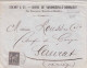 FRANKREICH 1877? - 10 F Auf Firmen-Brief SOLVAY & Cie, Gel.nach Saurat, Stempel Tarascon - Other & Unclassified