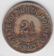 @Y@   State Of North Borneo 2 1/2 Cent 1903 Malaysia ( 2804) - Maleisië