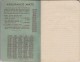 Petit Carnet PUB--assurance L´UNION---avec Calendrier 1934---voir 4 Scans - Petit Format : 1921-40