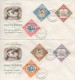 828  Droits De L'Homme - Menschenrechte - Human Rights -   1963  FDC  (4 Enveloppes - 2 Dentelés, 2 Non Dentelés) TTB - Gebraucht