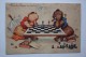 JEU - ECHECS - TWO MOLES  PLAYING CHESS -  1950S Postcard - MOLE - Schach