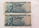 ICELAND 2 X 100 KRONUR 29.3.1961 CIRCULATED - Iceland