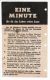 WWII WW2 Propaganda Original Leaflet ZG Series ZG.23 EINE MINUTE Die Dir Das Leb - Non Classés