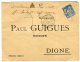 Enveloppe De Sisteron  Pour Digne En 1900, Affranchissement  Type Sage   Référence 332 - 1877-1920: Période Semi Moderne