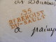 Lettre Avec Marque Postale St Benoist Du Sault 35 Rouge Indre Cachet Cire Adressée Receveur Douanes Impériale Paimpol M1 - 1801-1848: Precursores XIX