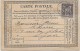 LBON11- CARTE POSTALE PRÉCURSEUR MOD. AVRIL 1878 REPIQUAGE COMMERCIAL VOYAGEE PARIS 20/2/1879 - Precursor Cards