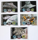 5 Carte STAR WARS Véhicule Croiseur ... 17 22 50 117 121 Topps Force Attax 2012 - Star Wars