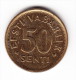 1992 Estonia 50 Senti  Coin - Estonia