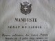 Manifeste Du Sénat De Savoie N°331. 7/03/1845. Chemins De Fer Dans Les états De Terre Ferme - Wetten & Decreten