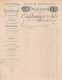 Facture 189? CONDOMINES Atelier Constructions Pompes & Machines MILLAU Aveyron - Verso écrit - 1800 – 1899
