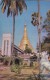 Burma Rangoon Golden Shwedagon Postcard 50s - Myanmar (Birma)