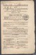 JOURNAL AFFICHES PARISIENNES Complet Du 10 Janvier 1862 Timbre Humide 6 C Noir  SEINE(fiscal)+ Légalisation SUP - 1849-1876: Periodo Classico